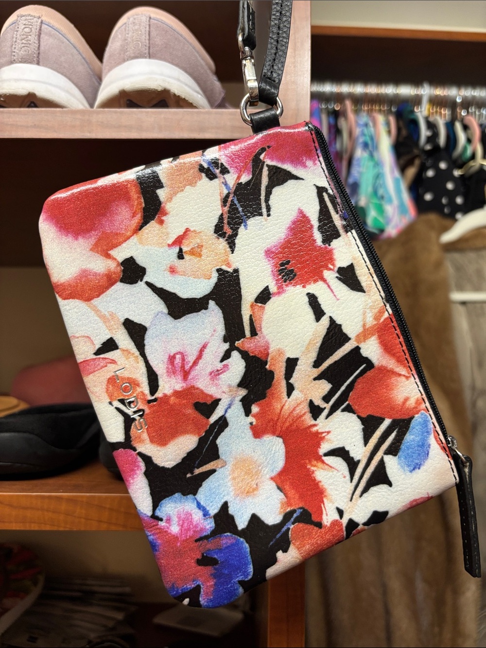 NWOT Lodis Floral Wristlet